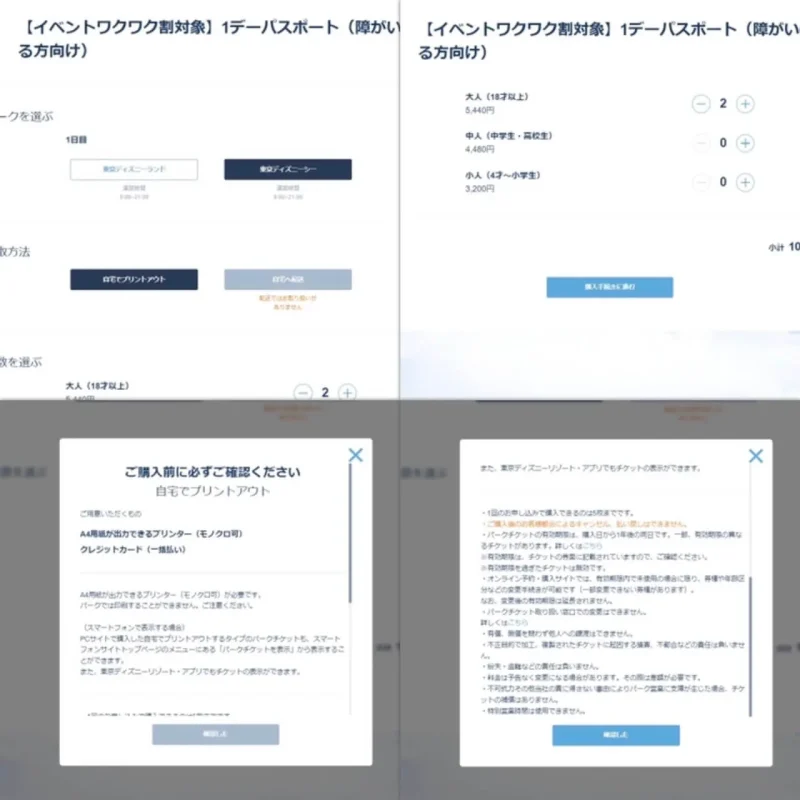 パスポートの種別選択